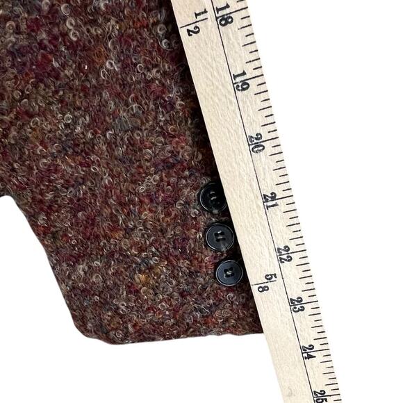 Barry Bricken Mark Shale Vintage Blazer Womens 8 Brown Multi Wool Classic Jacket - Picture 8 of 12